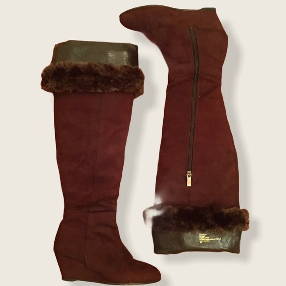 Colin Stuart Shoes - EUC 🌟 Wedge OTK boots Colin Stuart for VS